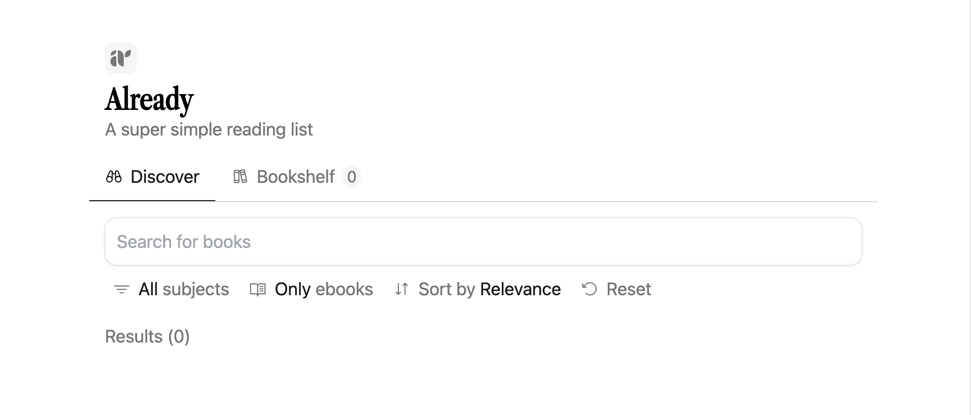 The filtering UI